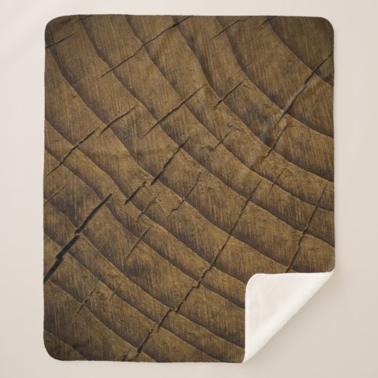 Couverture Sherpa Arrière - plan de pin naturel. Matière première. (Devant)