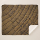 Couverture Sherpa Arrière - plan de pin naturel. Matière première. (Devant (Horizontal))