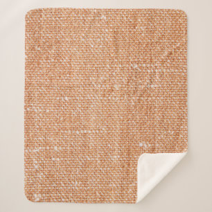Couverture Sherpa Arrière - plan de texture de toile de lin Brown