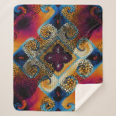 Couverture Sherpa Arrière - plan de texture sans soudure. Ondes diag (Devant)