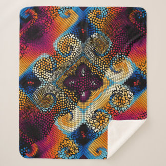 Couverture Sherpa Arrière - plan de texture sans soudure. Ondes diag