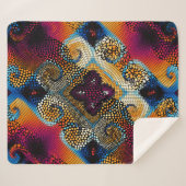 Couverture Sherpa Arrière - plan de texture sans soudure. Ondes diag (Devant (Horizontal))