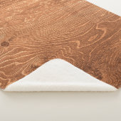 Couverture Sherpa Arrière-plan en bois foncé, texture, table, bac (3/4)