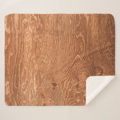 Couverture Sherpa Arrière-plan en bois foncé, texture, table, bac (Devant (Horizontal))