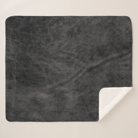 Couverture Sherpa Arrière - plan en cuir texture (Devant (Horizontal))