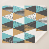 Couverture Sherpa Arrière - plan géométrique. Illustration vintage A (Devant (Horizontal))