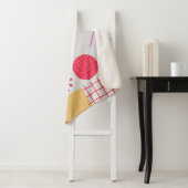 Couverture Sherpa arrière - plan géométrique tendance des années 80- (En situation)