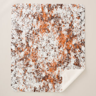 Couverture Sherpa Arrière - plan grunge brun foncé. Noir blanc orang
