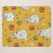 Couverture Sherpa arrière - plan mouton vintage (Devant (Horizontal))