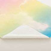 Couverture Sherpa arrière - plan nuageux avec un dégradé de couleur  (3/4)