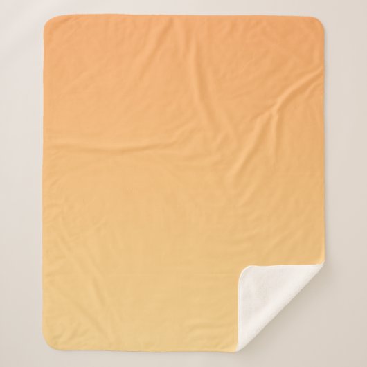 Couverture Sherpa Arrière - plan orange et jaune (Devant)