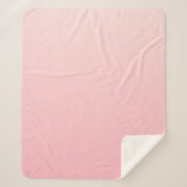 Couverture Sherpa Arrière - plan Pastel Pink Gradient (Devant)