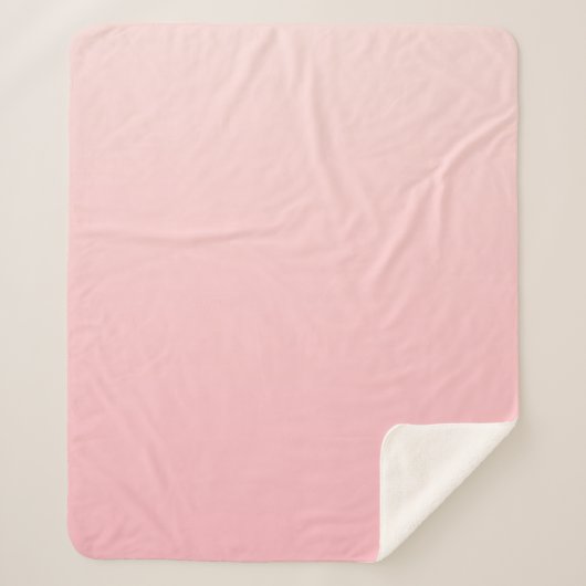 Couverture Sherpa Arrière - plan Pastel Pink Gradient (Devant)
