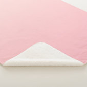Couverture Sherpa Arrière - plan Pastel Pink Gradient (3/4)