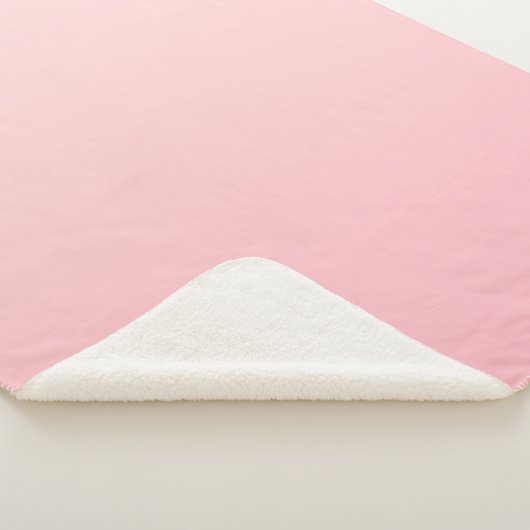 Couverture Sherpa Arrière - plan Pastel Pink Gradient (3/4)