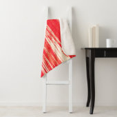 Couverture Sherpa arrière - plan rouge Abstrait de l'aquarelle (En situation)