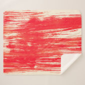 Couverture Sherpa arrière - plan rouge Abstrait de l'aquarelle (Devant (Horizontal))
