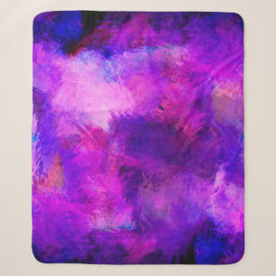 Couverture Sherpa Arrière - plan texture modèle violet
