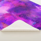Couverture Sherpa Arrière - plan texture modèle violet (3/4)