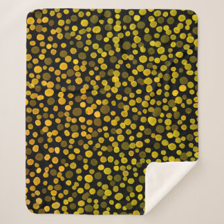 Couverture Sherpa Art Abstrait : Aquarelle Points Créatifs.
