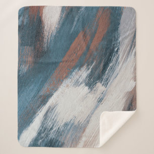 Couverture Sherpa Art Abstrait : Brush Strokes Versatile.