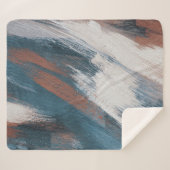 Couverture Sherpa Art Abstrait : Brush Strokes Versatile. (Devant (Horizontal))