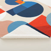 Couverture Sherpa Art Abstrait géométrique du milieu du siècle scand (3/4)