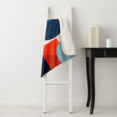 Couverture Sherpa Art Abstrait géométrique du milieu du siècle scand (En situation)