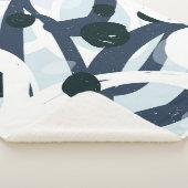 Couverture Sherpa Art Abstrait : Illustration de peinture transparen (3/4)