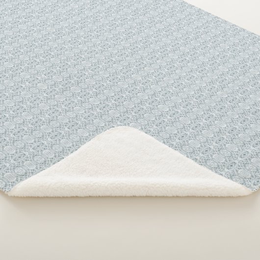 Couverture Sherpa Art Acrylique Abstrait Blanc de Rossignol (3/4)