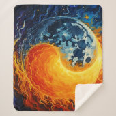 Couverture Sherpa Art Celestial Yin Yang (Devant)