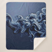 Couverture Sherpa Art de la fumée bleue émotionnelle (Devant)