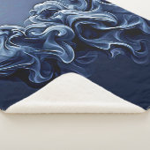 Couverture Sherpa Art de la fumée bleue émotionnelle (3/4)