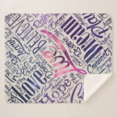 Couverture Sherpa Art de motivation inspiré de nuage de mot (Devant (Horizontal))