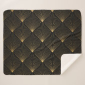 Couverture Sherpa Art Déco : L'élégance de l'or noir. (Devant (Horizontal))