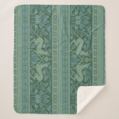 Couverture Sherpa Art Déco Nouveau Chien Nature Motif animal (Devant)