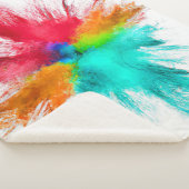 Couverture Sherpa Art du centre d'éclatement de couleur (3/4)