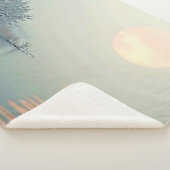 Couverture Sherpa Art du matin d'hiver paisible (3/4)