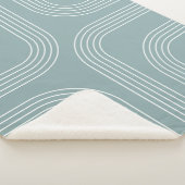 Couverture Sherpa Art en ligne de style moyen siècle Abstrait (3/4)