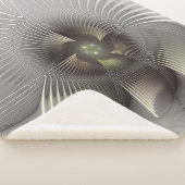 Couverture Sherpa Art fractal de forme 3D abstraite moderne (3/4)