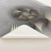 Couverture Sherpa Art fractal de forme 3D abstraite moderne (3/4)