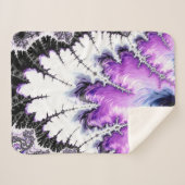 Couverture Sherpa Art Fractal moderne coloré (Devant (Horizontal))