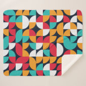 Couverture Sherpa Art Générique : Motif triangle coloré (Devant (Horizontal))