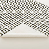 Couverture Sherpa Art géométrique diamant (3/4)