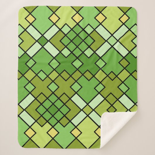 Couverture Sherpa Art géométrique moderne Abstrait (Devant)