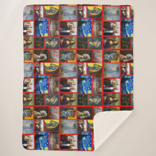 Couverture Sherpa Art Masterpieces, Red (Devant)