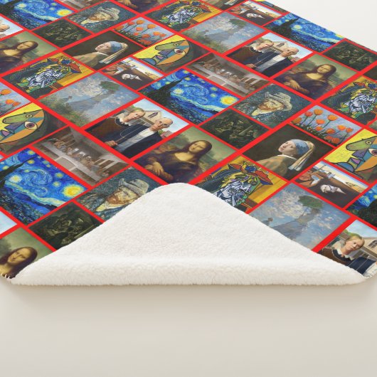 Couverture Sherpa Art Masterpieces, Red (3/4)