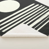 Couverture Sherpa Art moderne moderne noir et blanc Abstrait (3/4)