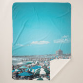 Couverture Sherpa Art New Jersey Beach (Devant)