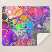 Couverture Sherpa Art numérique en marbre pour effet de peinture (Devant (Horizontal))